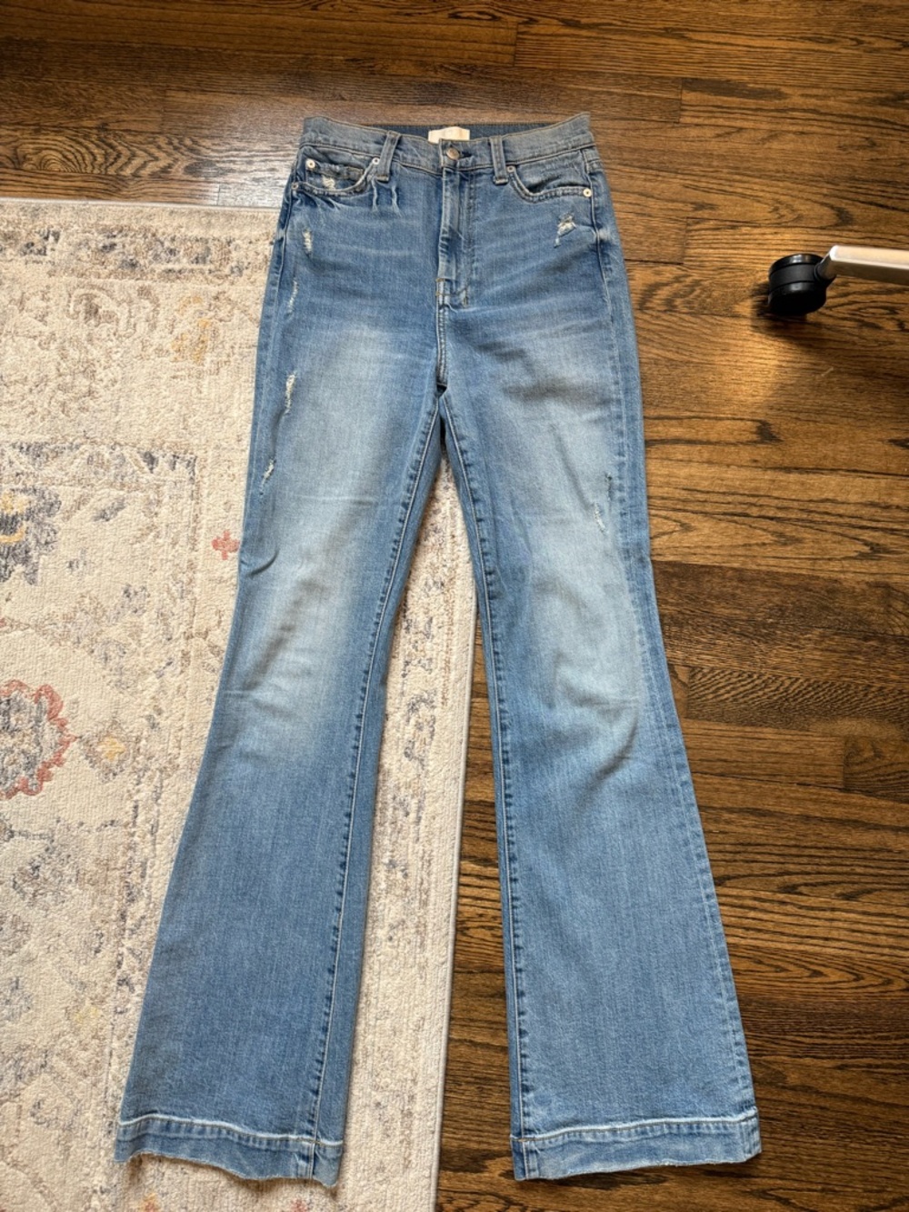 7 For All Mankind Light Blue Flared Jeans